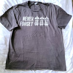 Men's t-shirt - retro amps. Asphalt gray Size L